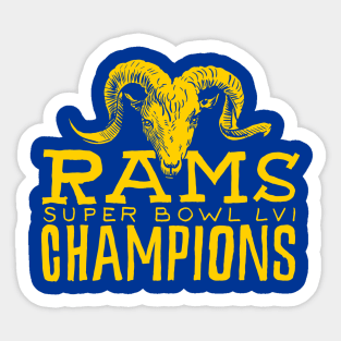 Los Angeles Raaaams 17 champions Sticker